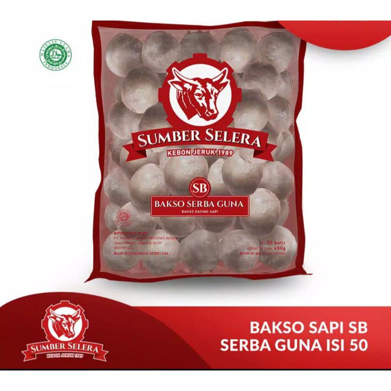 

Bakso Sapi Sumber Selera SP2 50's @500gr