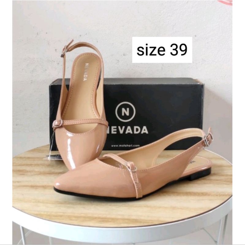 nevada FL 75 PK nude slingback shoes flatshoes nevada sepatu flat