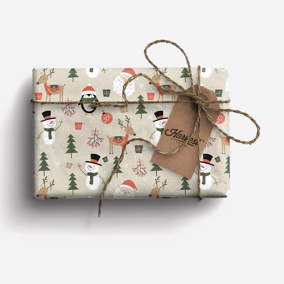 

PROMO 4.4 Kertas Kado Natal Harvest / Wrapping Paper Xmas Joyland Grey