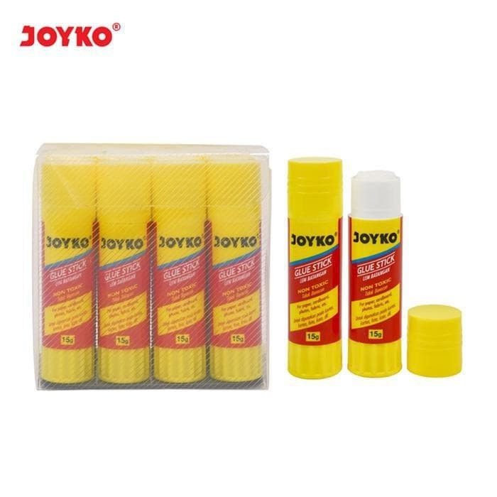 

Lem Stik JOYKO GS 15 Besar 15 gram / Glue Stick GS-15 Lusin / Lem Kertas Putih 15 Gr Box ( 12 PCS )