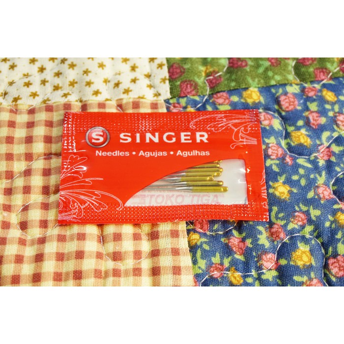 Jarum SINGER Gold Tip Needles / Jarum Emas / Jarum Anti Loncat / Jarum Kaos (N2045)