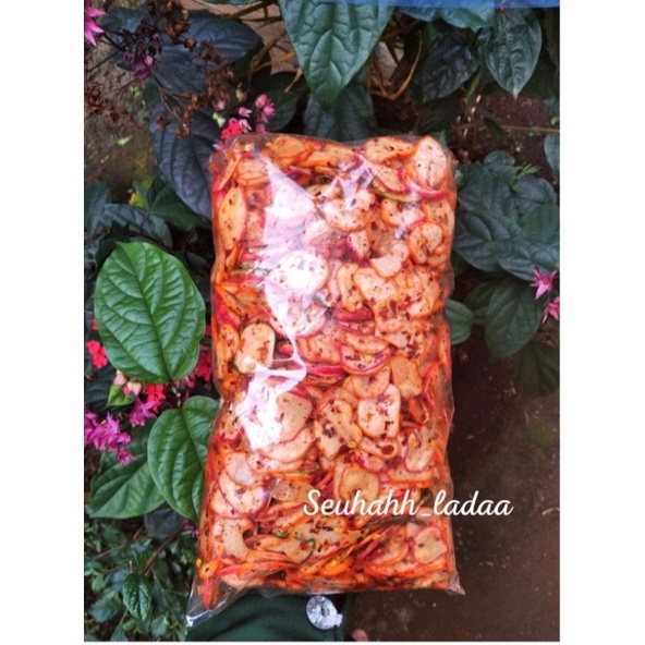 

krupuk bawang bantat pedas daun jeruk 500gram