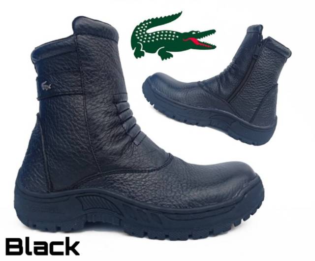 SEPATU SAFETY SEMI BOOTS LACOSTE PRIA KULIT BOOT SAVETY BUT SEPTI BUTS SEVTI BOT SEPTY BOTS SEFTY 1