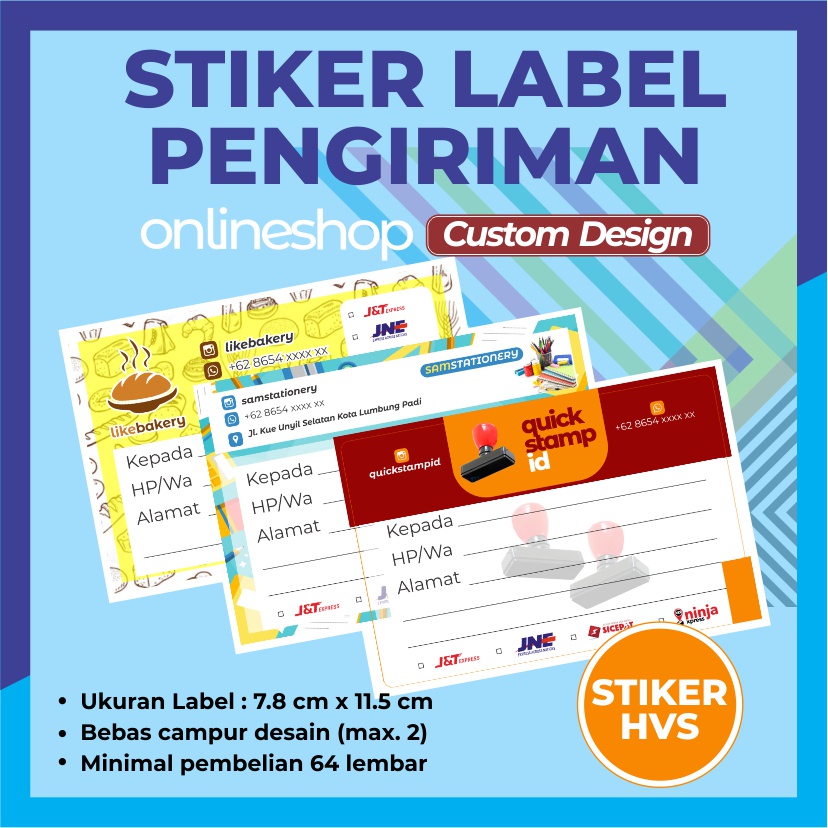 

(MURAH) STIKER LABEL PENGIRIMAN ONLINE SHOP