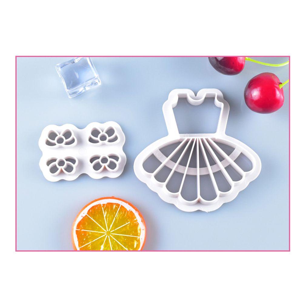 Suyo 2Pcs Cetakan Fondant Bentuk Dress Untuk Dekorasi Kue