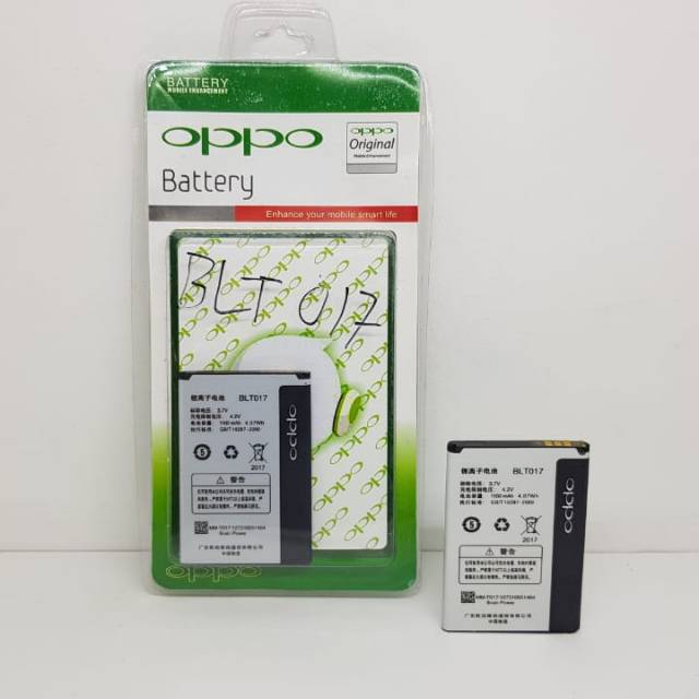 Baterai Oppo BLT017 BLT 017 Baterai Oppo A613 A615 A617 R601 Batre Oppo BLT-017 ORIGINAL 1100mAh