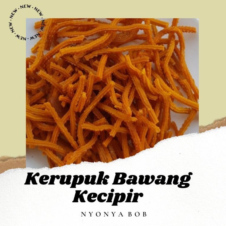 

KERUPUK BAWANG KECIPIR MENTAH 500 GRAM / KRUPUK TAMBANG / UNTIR / KUNING PANJANG