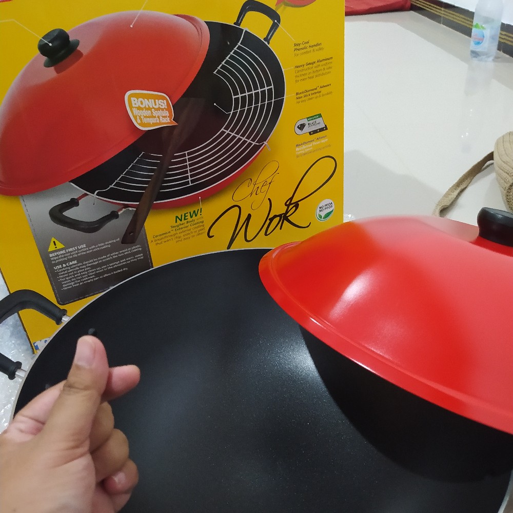 Maxim Wajan Teflon Chef Wok 40cm/penggorengan Maxim/wajan Maxim