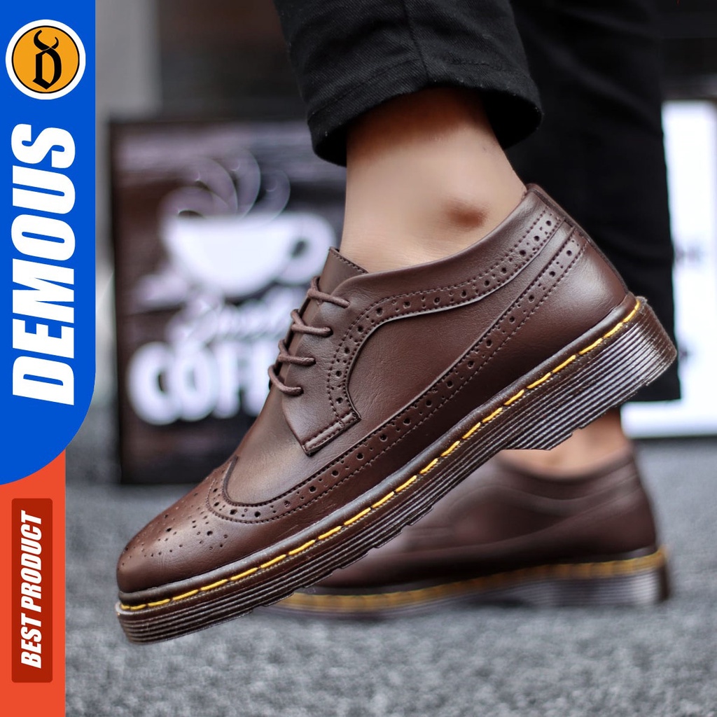 DEMOUS Domart - Sepatu Pantofel Pria Formal Kerja Oxford