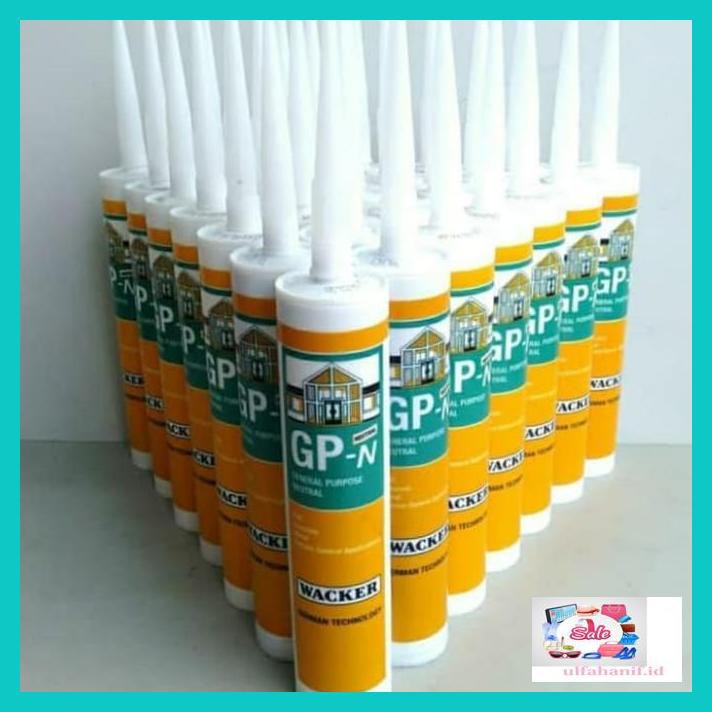 

Rew5Ey- Silicone Sealant Wacker Gp-Netral:Clear/Black/White/Grey/Bronce 270Ml - Clear Bening