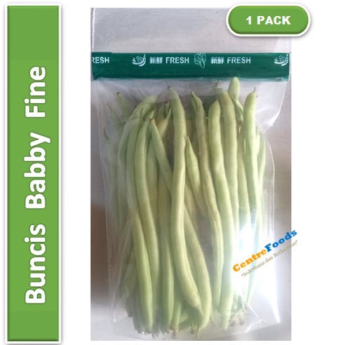 

Sayur Buncis Baby - Buncis Kenya Poris Fresh | 250gr [ Harga Per BKS ]