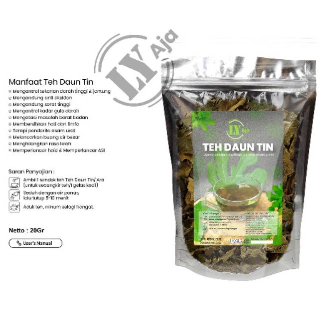 Teh Daun Tin / Ara 20 Gram  LY Aja Ekonomis 20 Gr Herbal Pelangsing Diet