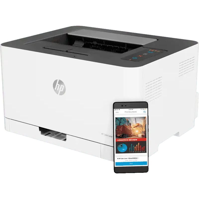 Printer HP Laser Color 150NW Wireless Network Ethernet LAn 150 NW