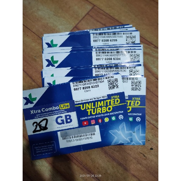 KARTU KUOTA XL 28GB UNLIMITED 30HARI