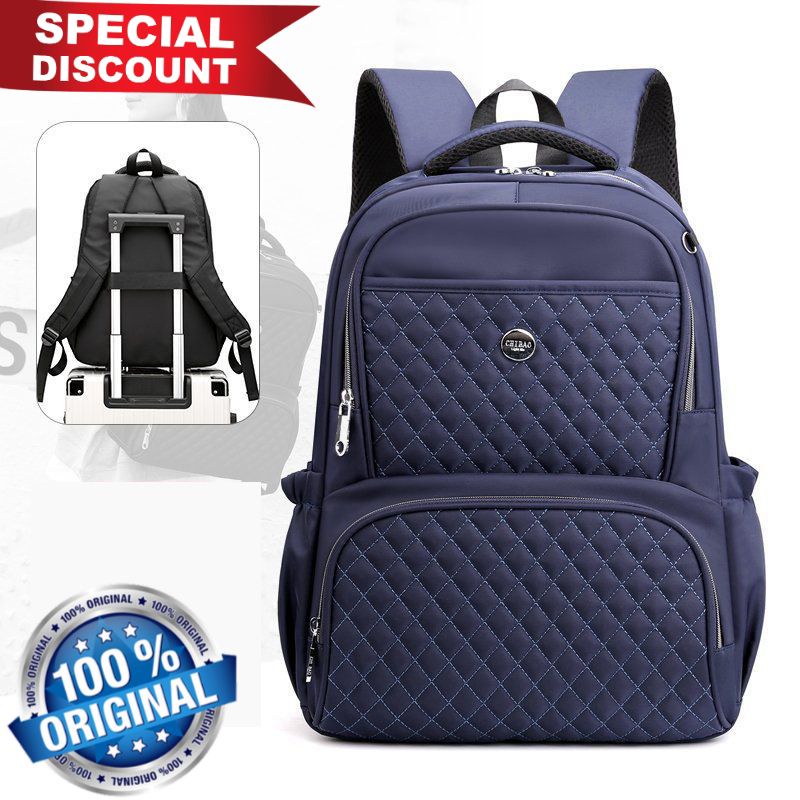 Original Tas Ransel Chibao Laptop JUMBO KOREA 15 Inch + Dompet Terbaru Import Best Seller