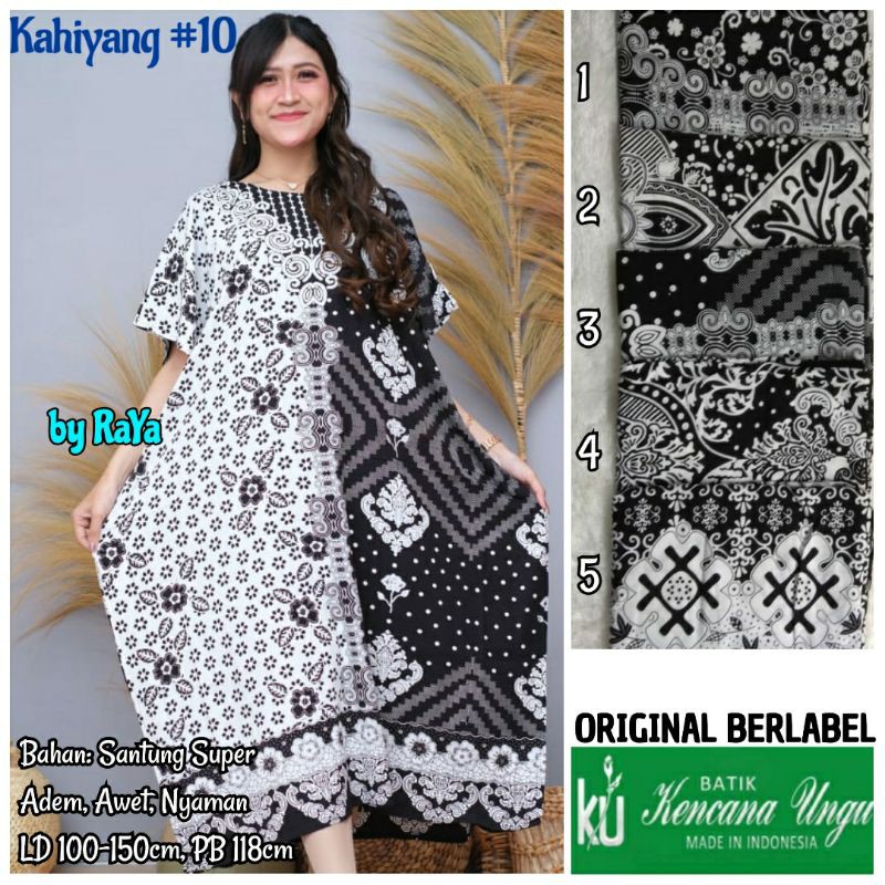 KAHIYANG 5 DASTER KENCANA UNGU ORIGINAL HOMEY DRESS ADEM NYAMAN