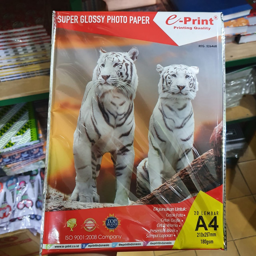 KERTAS FOTO A4 180 GRAM SUPER GLOSSY PHOTO PAPER A4 180 GSM