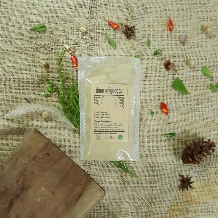 

DAUN SRIGUNGGU / SENGGUGU BUBUK 500 GRAM - Clerodendron Serratum