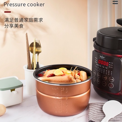 [BELIMART] Pressure Cooker | Slow Cooker | Rice Cooker Electric Green 5 Litre | Mesin Alat Presto Steam 5 Liter