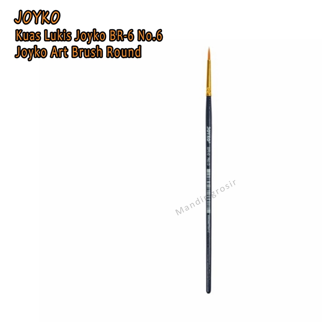 Joyko * Kuas Lukis BR6 No.6 * joyko Art Brush Round No.6