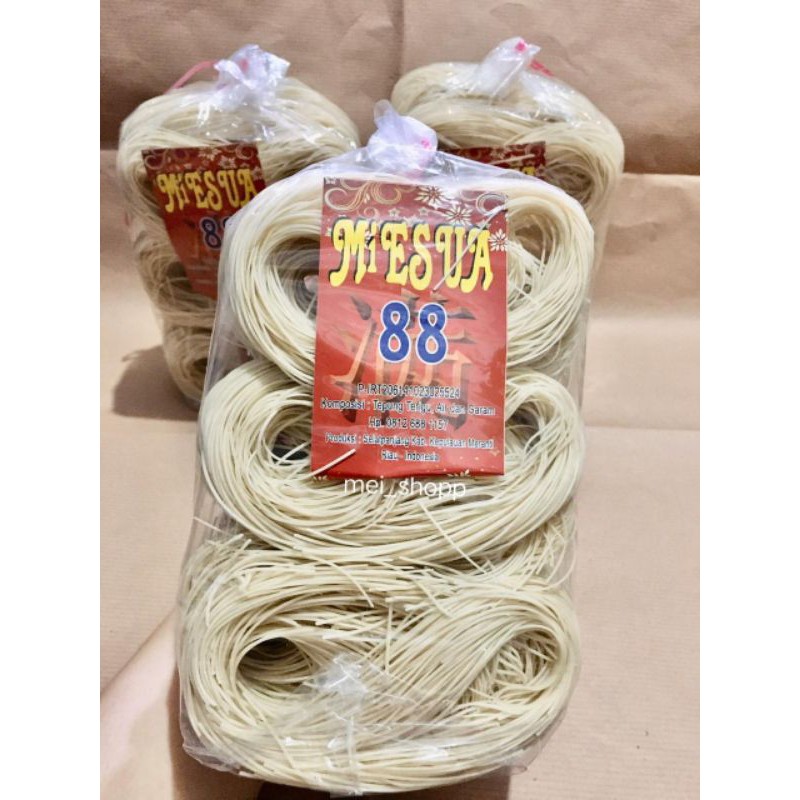 

MIE SUA /MIE SOA/MIE SUA CAP88 500 GRAM/MIE SUA/ASLI SELATPANJANG MERANTI RIAU