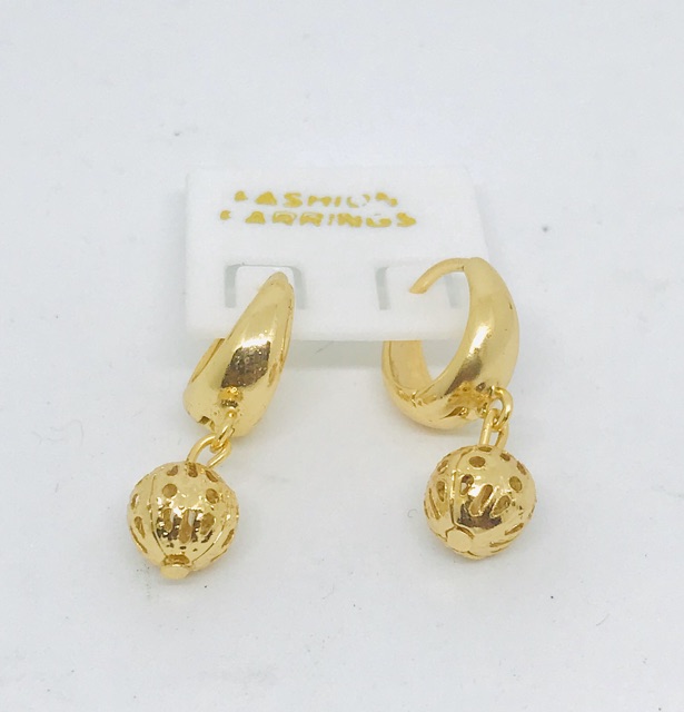 Anting wanita // anting klip koncer bola krawang // anting lapis emas // perhiasan // anting-1