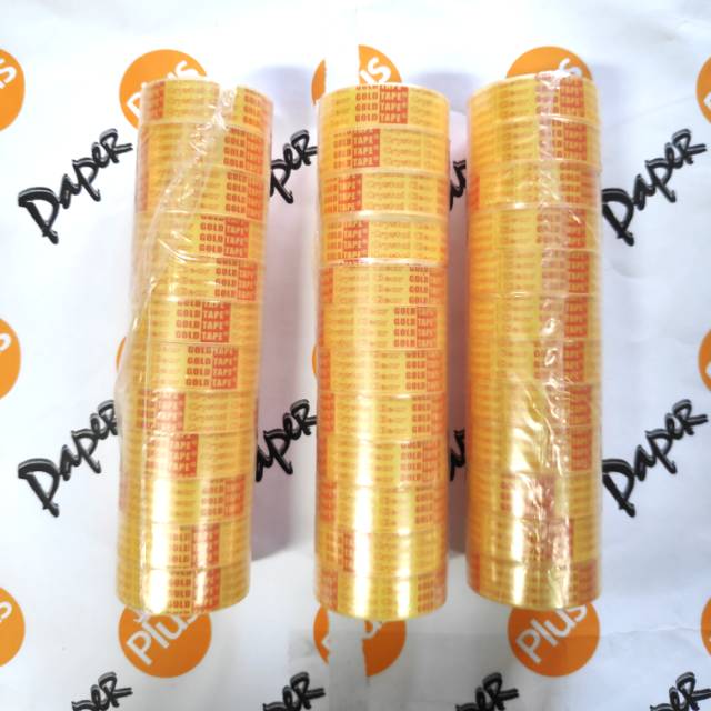 

Selotip / solasi kado Bening Kecil GOLDTAPE (12pcs)