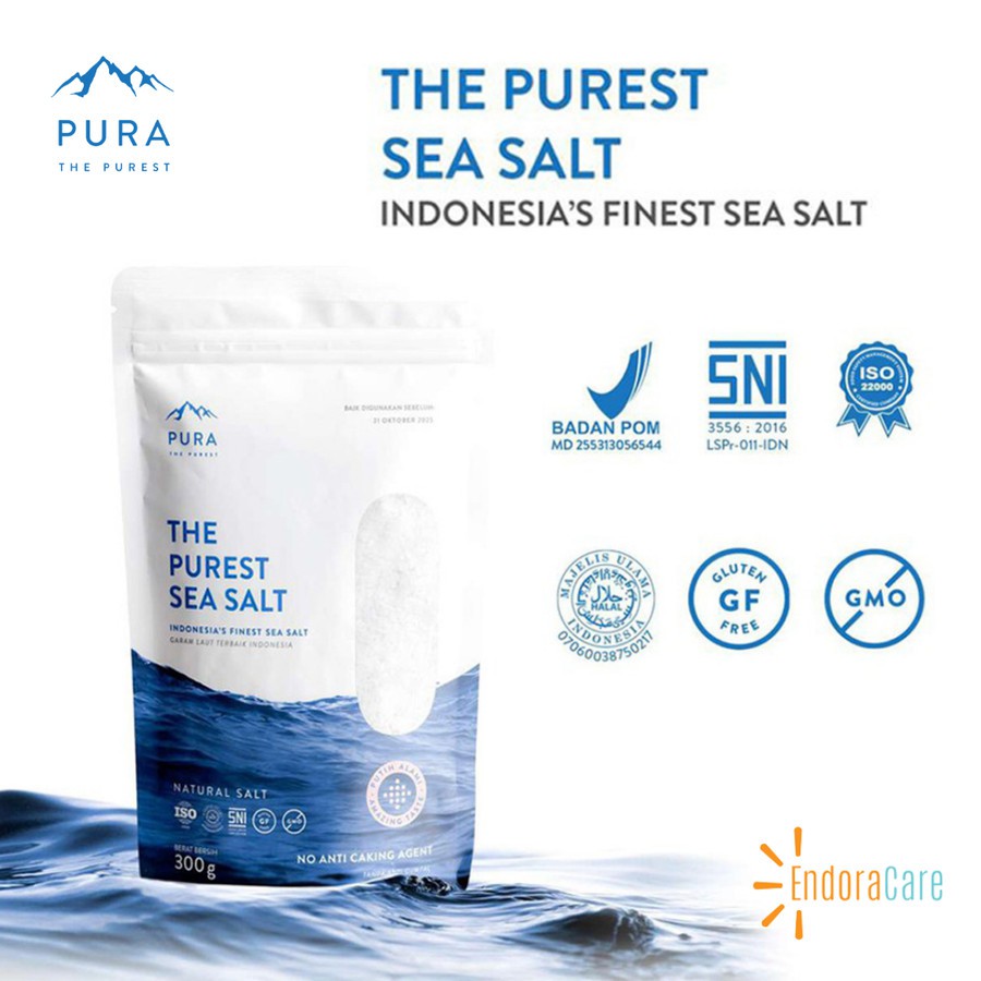 Jual Pura Purest Sea Salt Garam Laut Natural Coarse Fine Gr