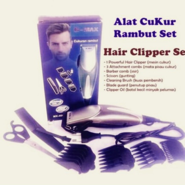 Mesin / Alat cukur dan Potong Rambut GMAX Happy King 802 hh