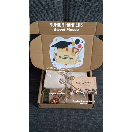 

HAMPERS HIJAB LIMITED EDITION GIFTBOX KADO BITRHDAY/GRADUATION/ ANNIVERSARY Sweet Mocca
