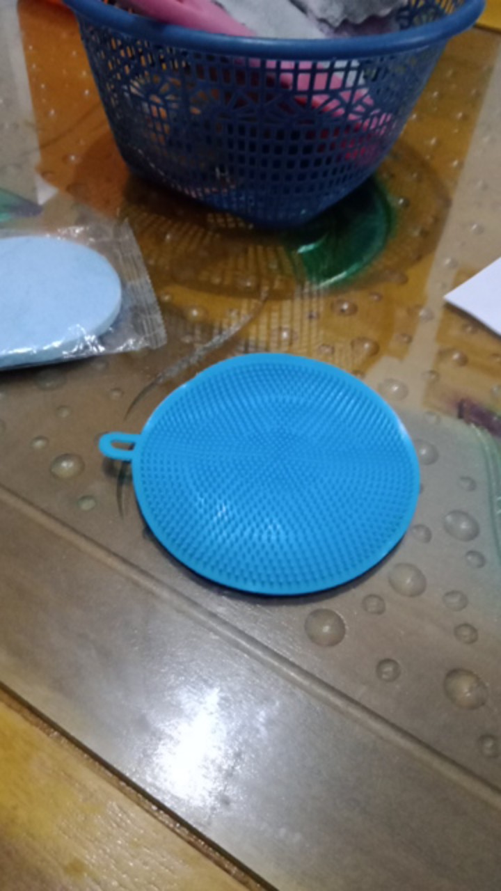 Spons Cuci Bulat Serba Guna Bahan Silikon Pencuci Piring Dan Panci