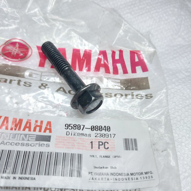 Baut cantolan knalpot jupiter z vega original yamaha 95807 08040