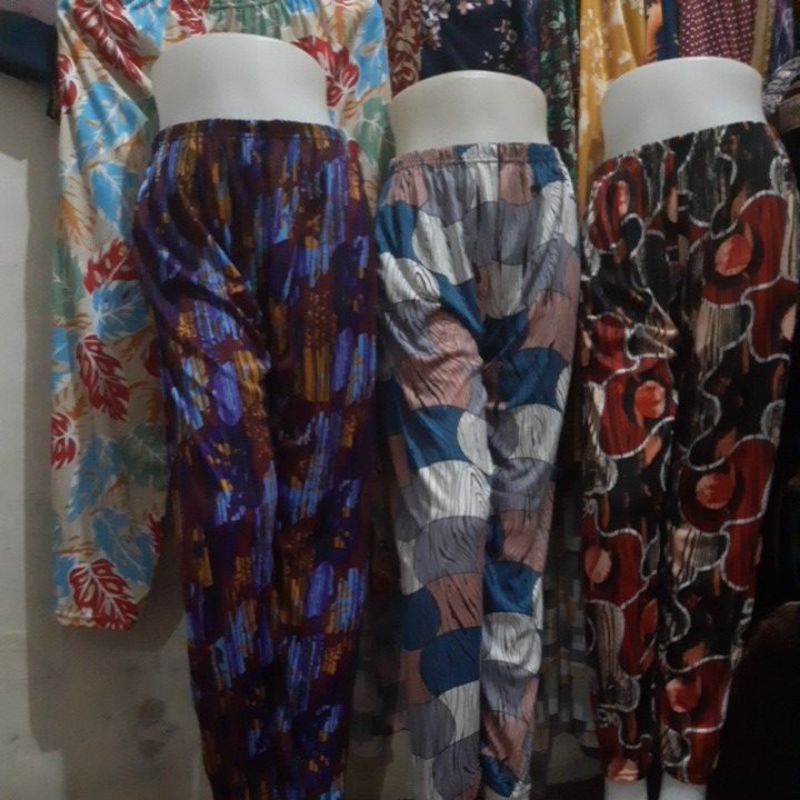 CELANA PANJANG SANTAI WANITA MOTIF ABSTRAK