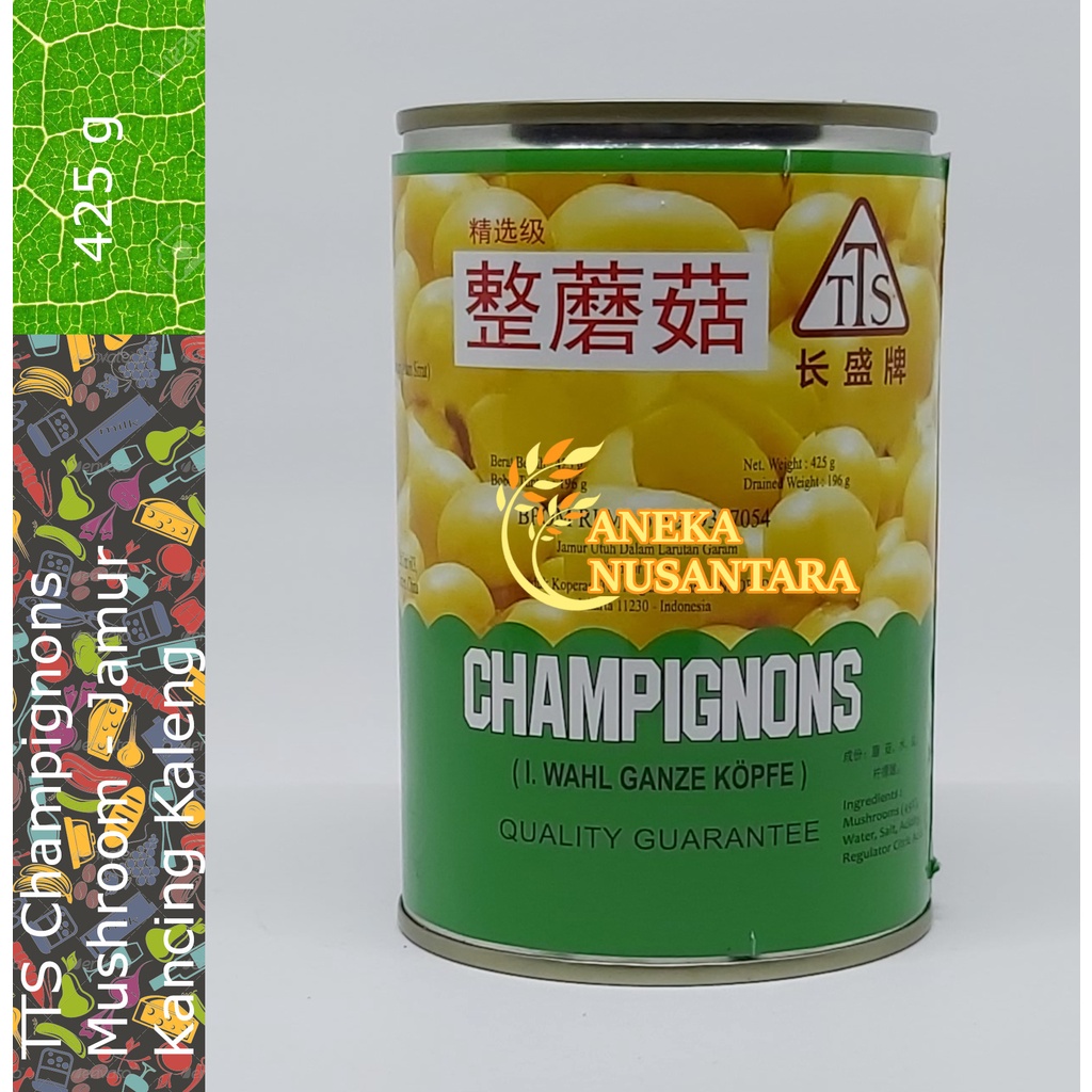 

TTS Champignons Mushroom / jamur kancing kaleng 425 g