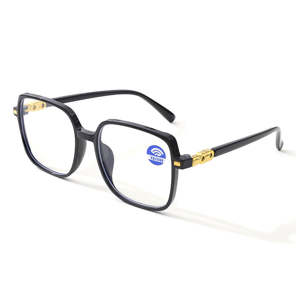 【COD Tangding】4 Colors Frosted Coffee Big Glasses Korean Female Student Plain Face Thin Big Frame Eye Frame