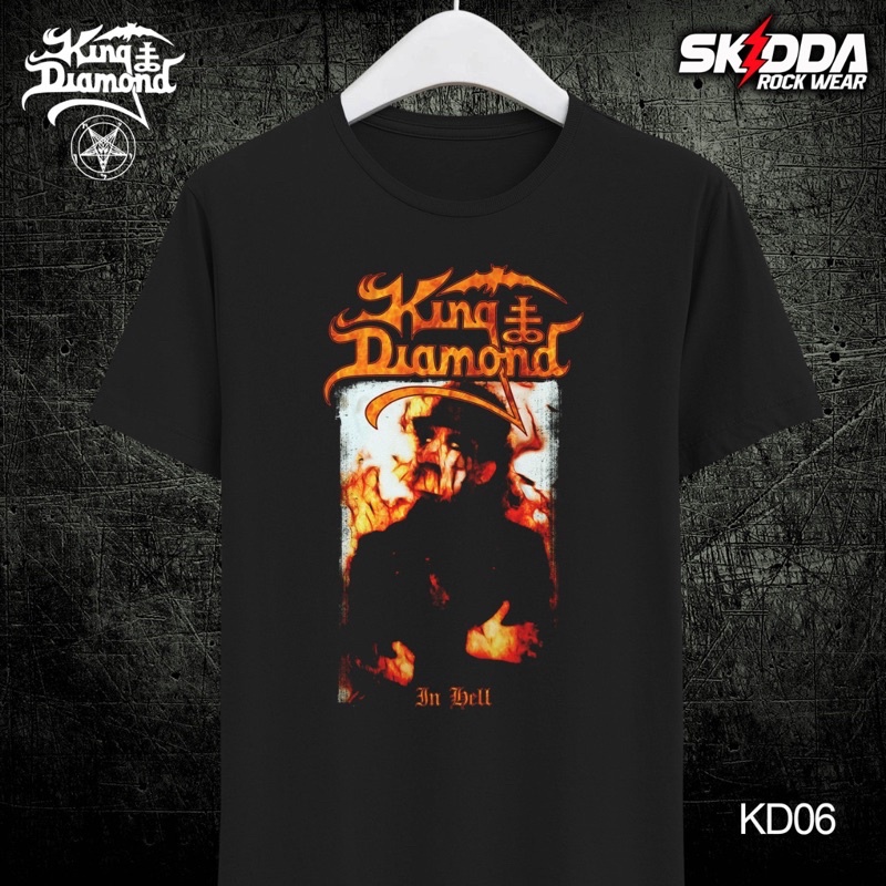 T Shirt Kaos Band Metal KING DIAMOND - In Hell - Premium Black NSA