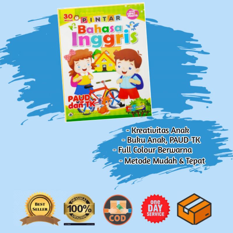 BUKU BERMAIN DAN BELAJAR BAHASA INGGRIS UNTUK ANAK TK/PAUD