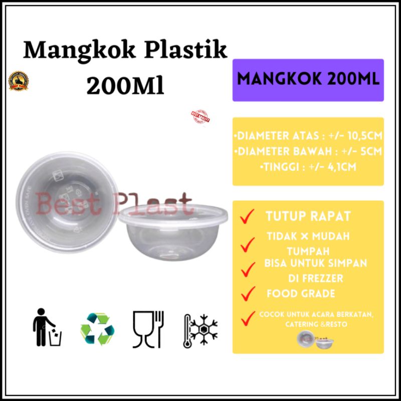 Jual Mangkok Plastik Thinwall Bowl Ukuran Ml Shopee Indonesia