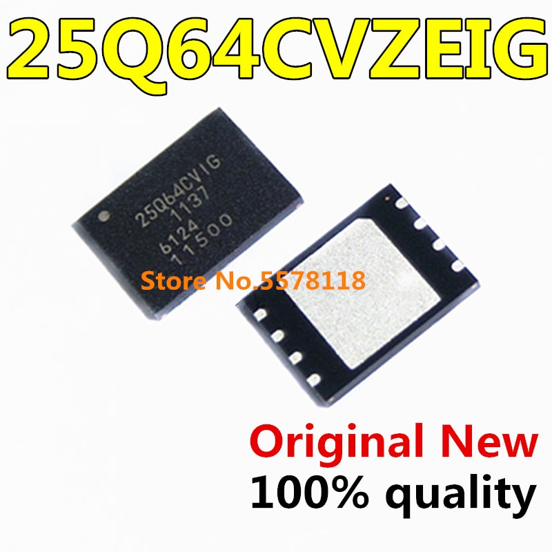 (Ready Stock) 10pcs/lot 25Q64CVIG 25Q64CVZEIG W25Q64CVZEIG WSON8 Chipset