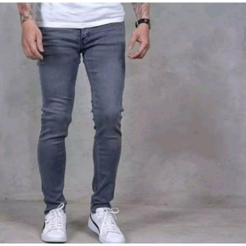 Celana Pull&amp;Bear Pria / Celana Jeans Super Skinny Pria Pull n Bear / Celana Panjang Pria Pull n Bear