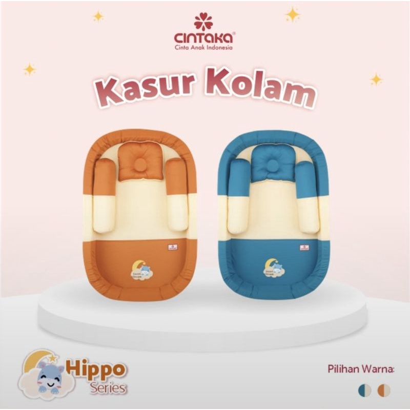 [3 kg] Cintaka Kasur Bayi Kolam Bumper + Kelambu (Bisa Dilepas) Hippo Series - TCK 2742