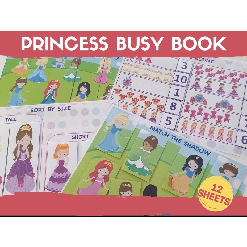 Finn Fun World Busy Book Anak - PRINCESS BUSY BOOK