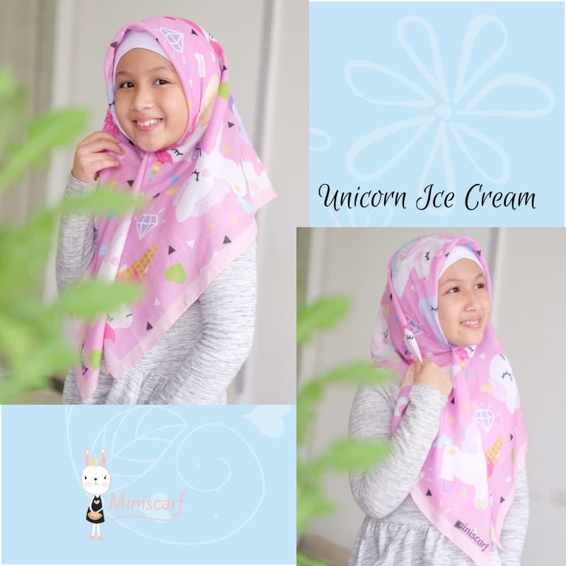 Pre Order - Voal anak - voal hijab - unicorn