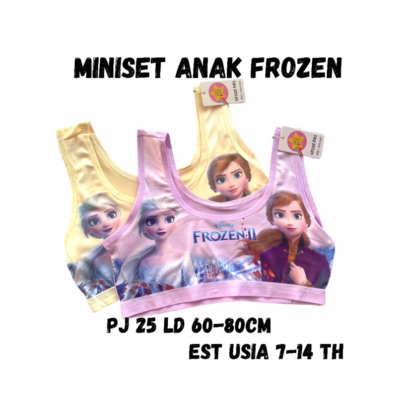 Miniset Anak Perempuan Remaja SD SMP Frozen Beha BH Bra Remaja Mini Set Anak Perempuan SD SMP Fozen