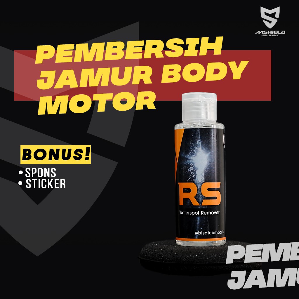 PEMBERSIH JAMUR BODY MOTOR - Mizu Shield RS - Pembersih Jamur Body Mobil - Penghilang Jamur Kaca-1