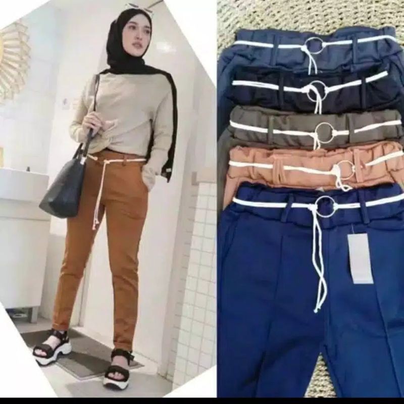Emte Celana Doty Pants Free Sabuk Ring