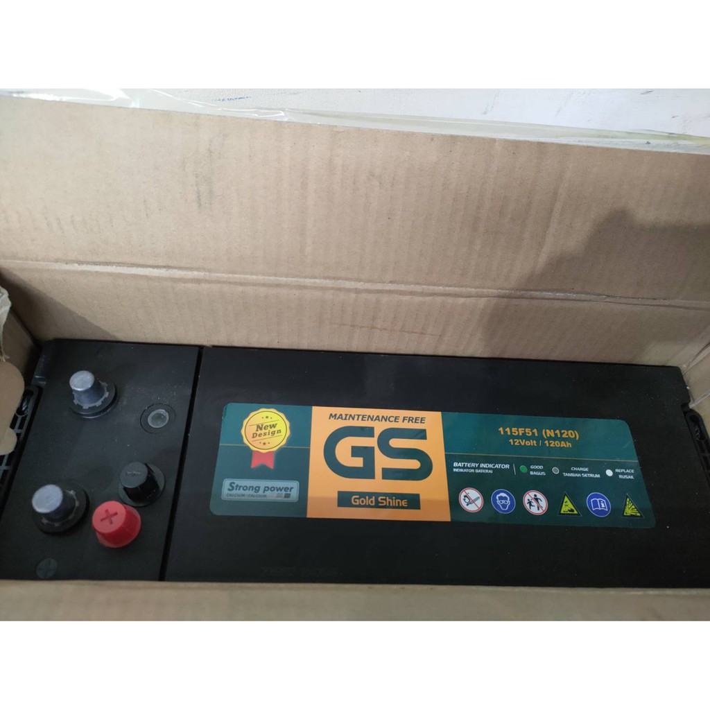 AKI GENSET GS MF N120 AKI KERING 12V / 120Ah