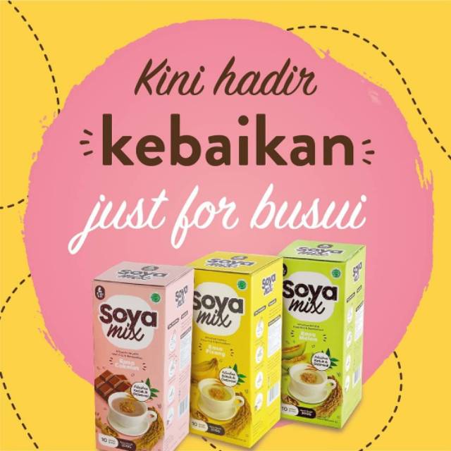 Soyamix zoyamix soya oats pelancar asi booster mamabear SACHET harga per sachet