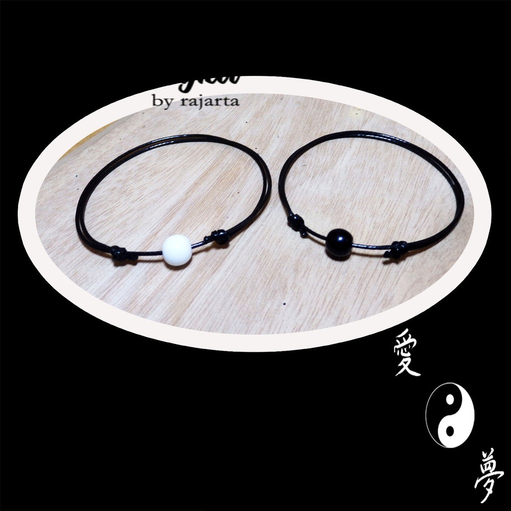 Gelang Handmade Rajarta Pria Wanita Pasangan Yin Yang