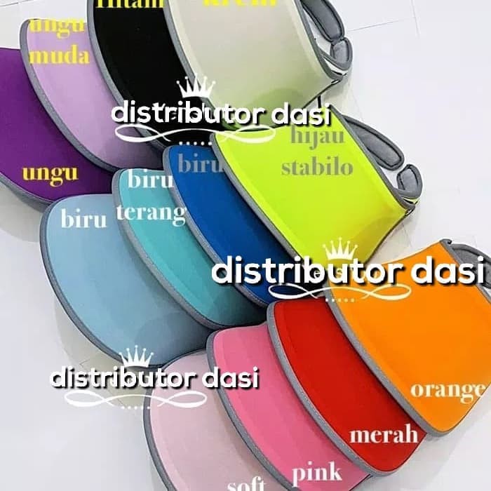Topi Golf Anti UV Double Visor premium merah hitam putih biru salem pink ready stock